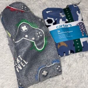 Fleece footie pajamas